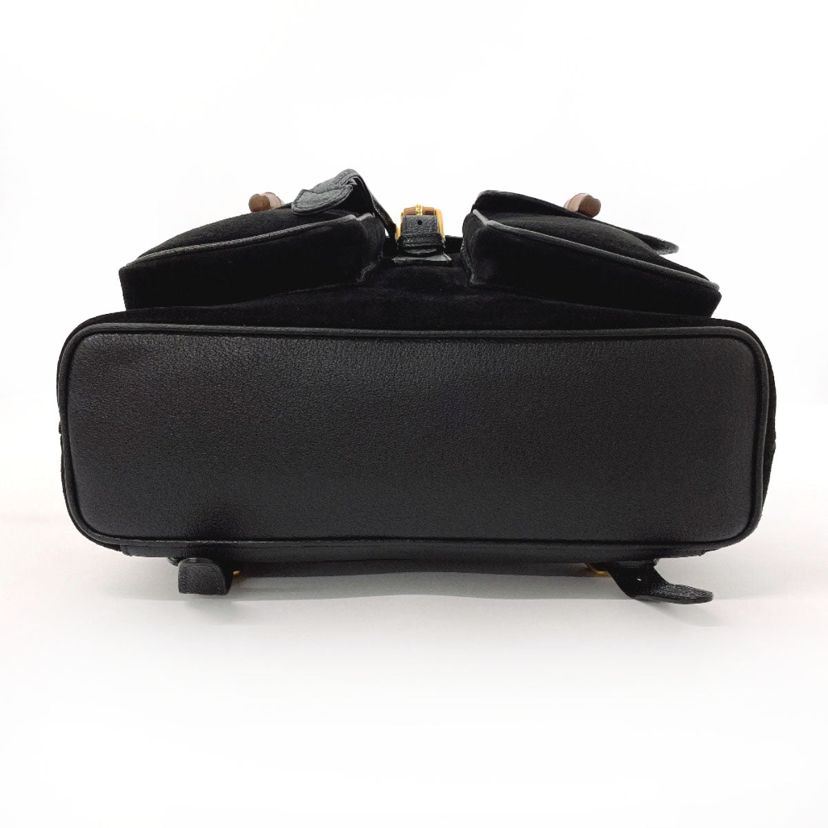 GUCCI Backpack 003・1998 Suede, Leather black Bamboo