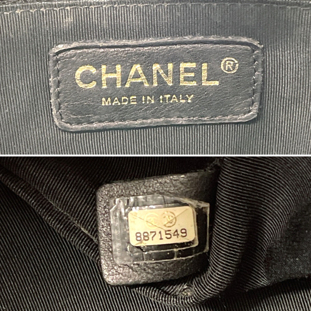 CHANEL Tote Bag Matt caviar skin black COCO Mark PST Matelasse