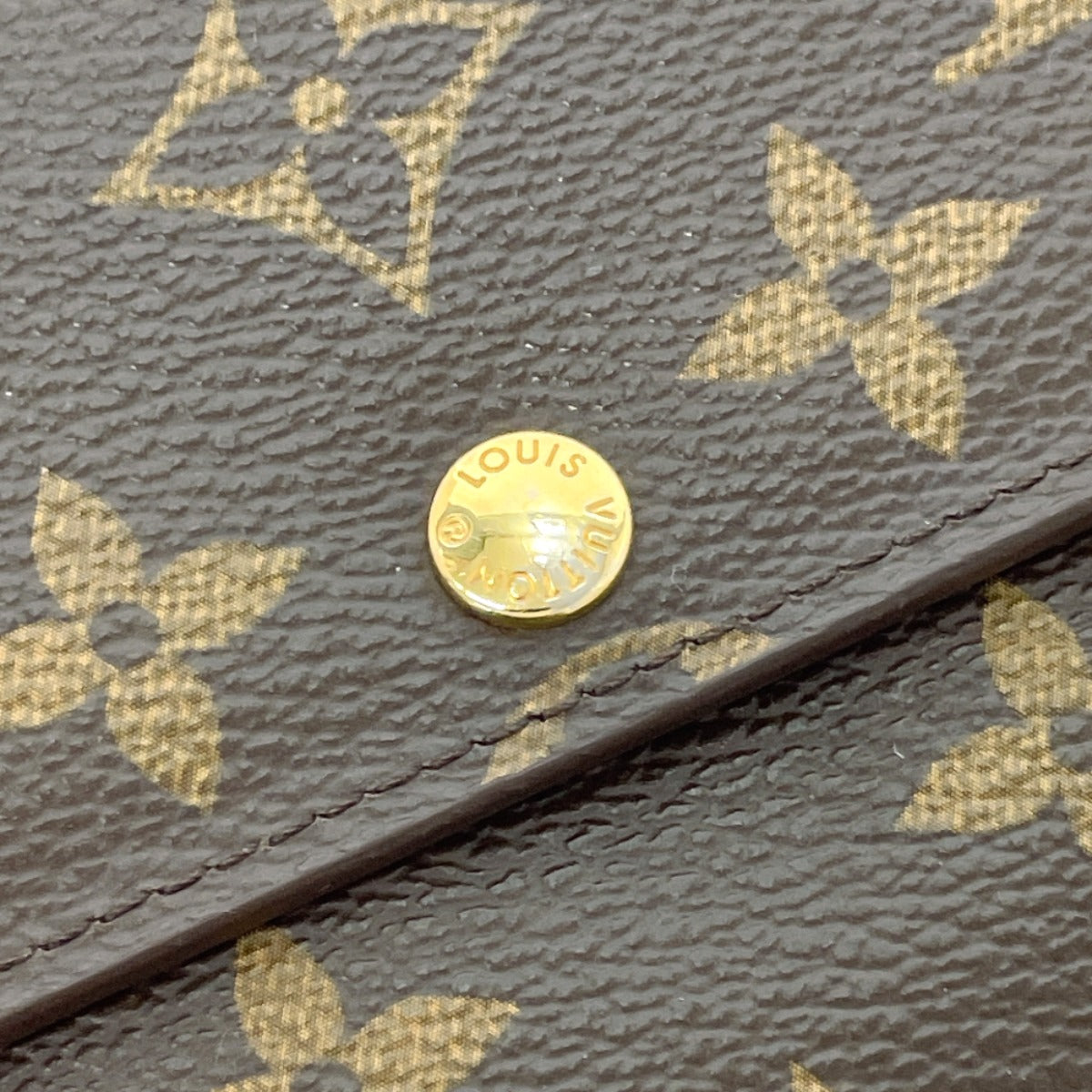 LOUIS VUITTON Long Wallet Purse M61734 Monogram canvas Brown Portefeuille Sarah