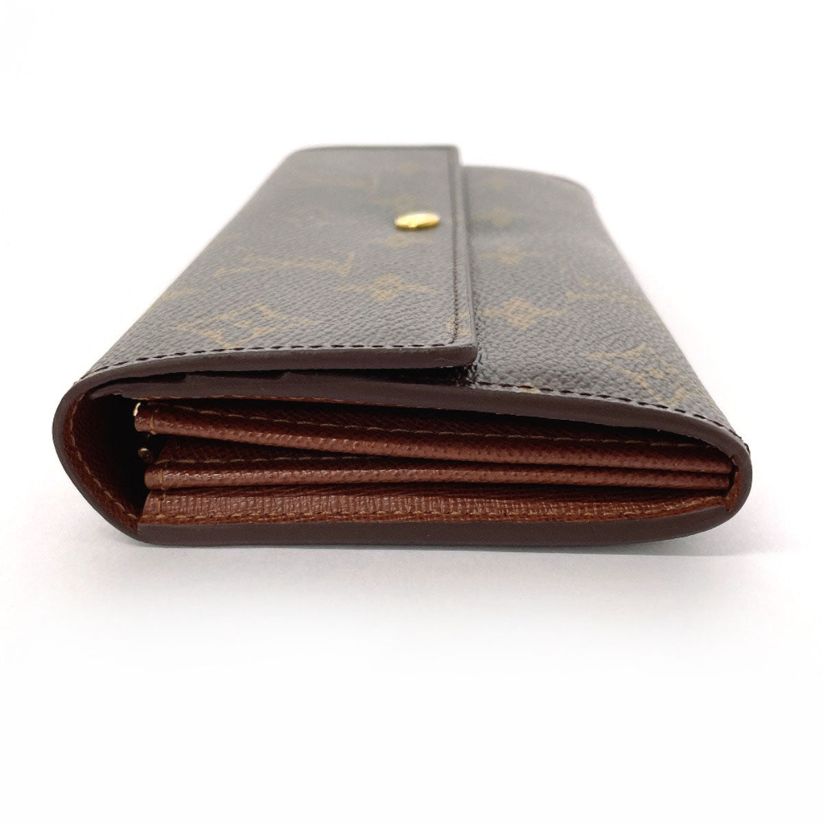 LOUIS VUITTON Long Wallet Purse M61734 Monogram canvas Brown Portefeuille Sarah
