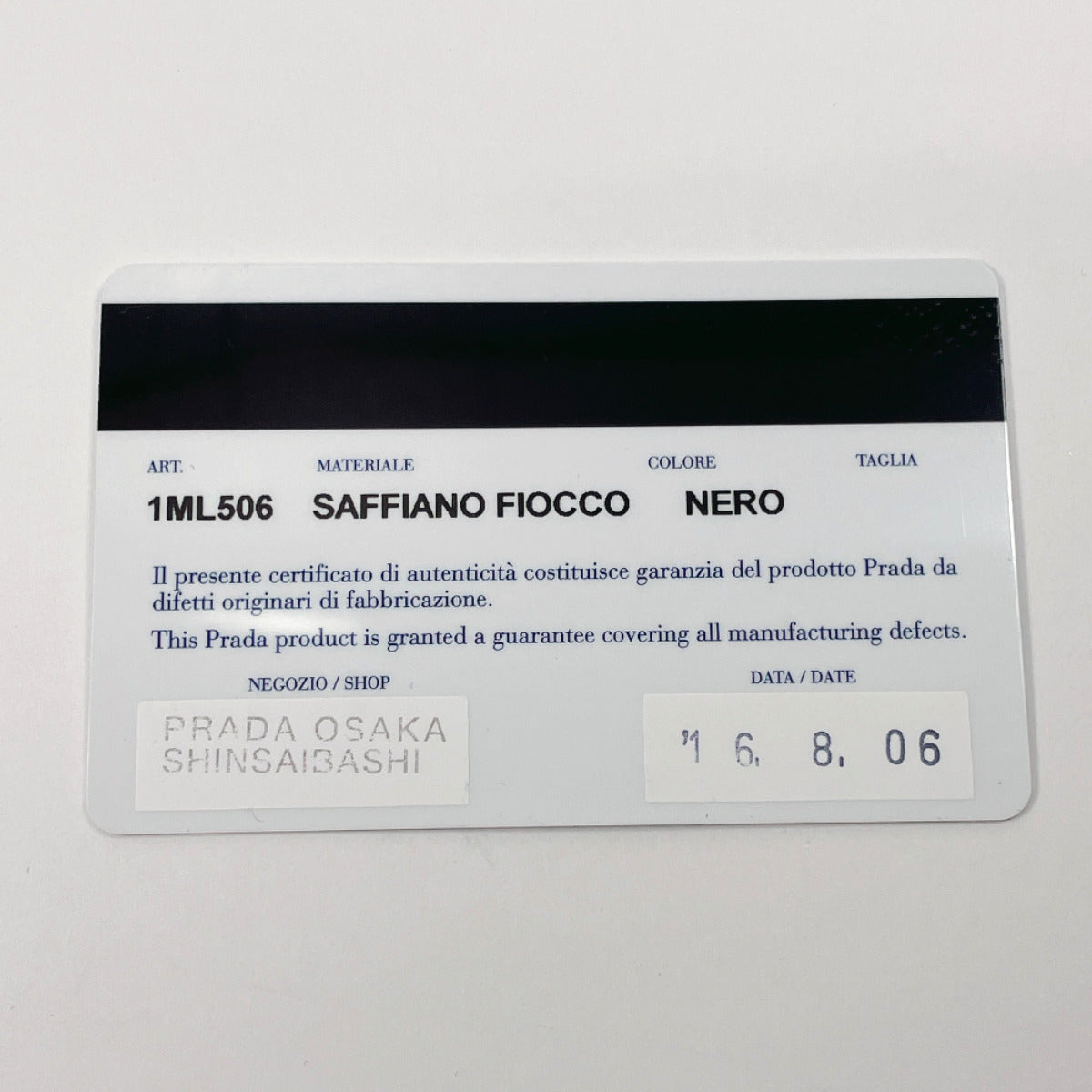 PRADA Long Wallet Purse Safiano leather black