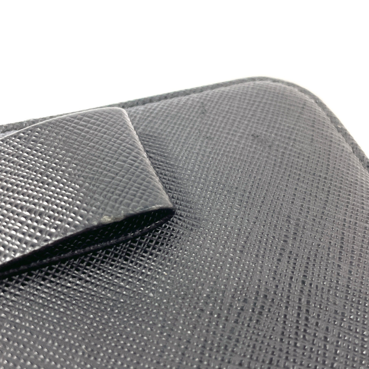 PRADA Long Wallet Purse Safiano leather black