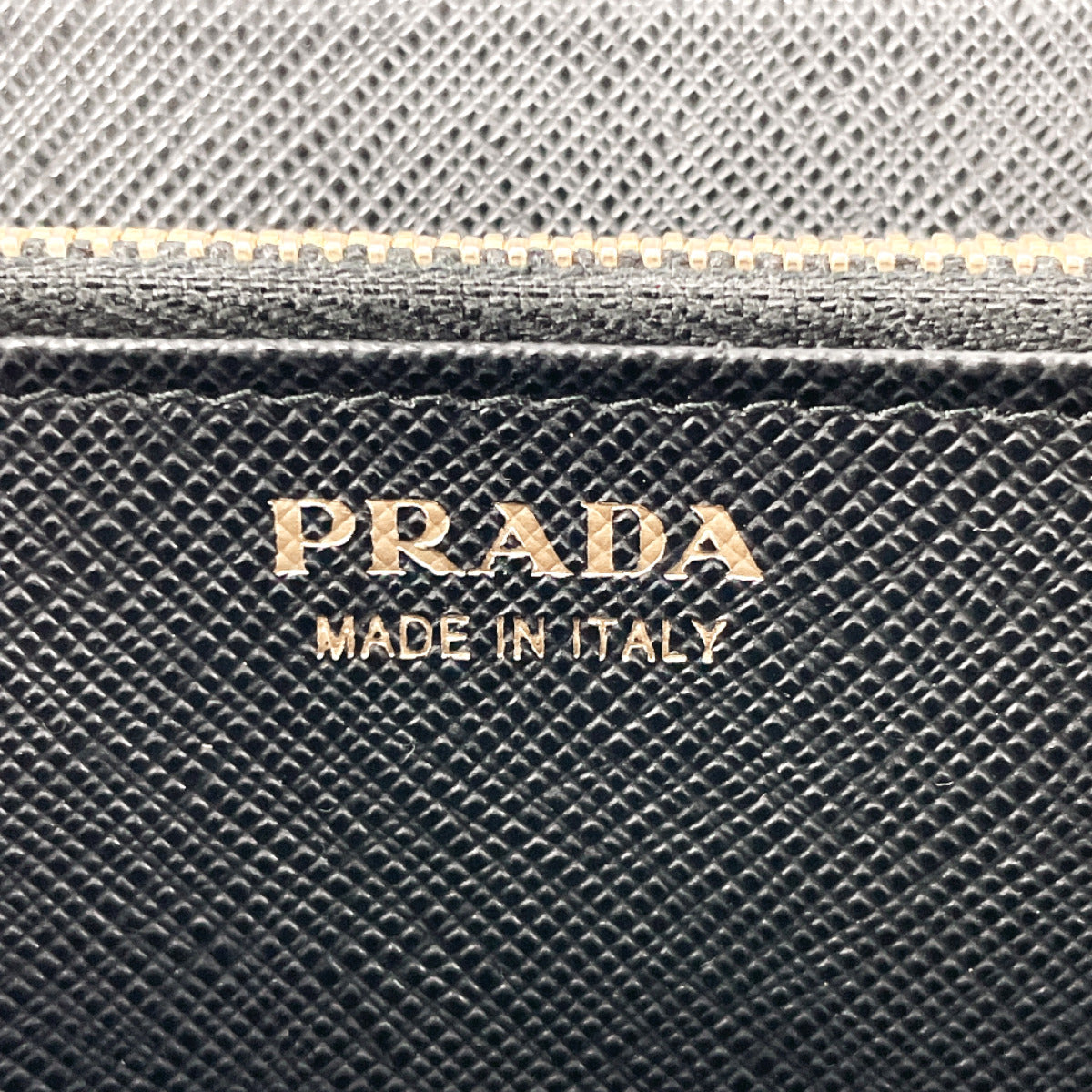 PRADA Long Wallet Purse Safiano leather black