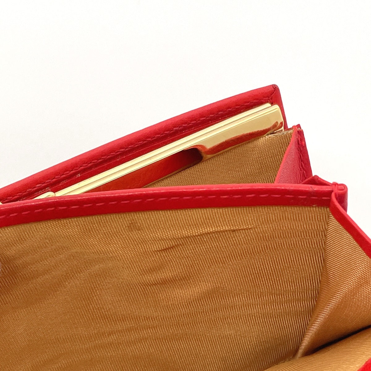 GUCCI Long Wallet Purse 035・6416・1720・0 leather Red Horseshoe