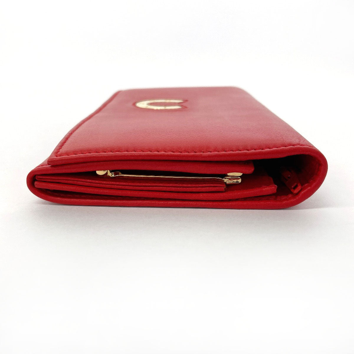 GUCCI Long Wallet Purse 035・6416・1720・0 leather Red Horseshoe