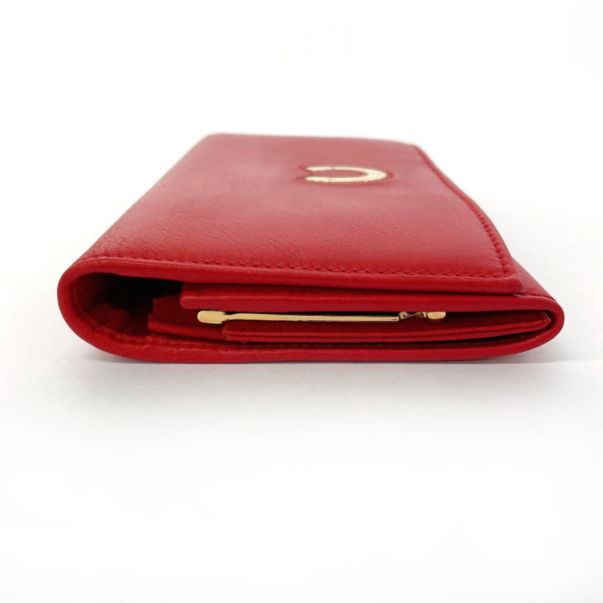 GUCCI Long Wallet Purse 035・6416・1720・0 leather Red Horseshoe