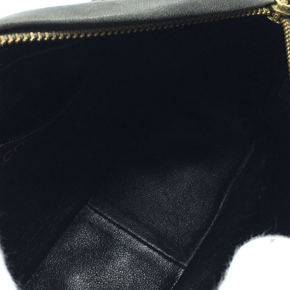 CHANEL Shoulder Bag lambskin Gray type CC COCO Mark Matrasse Fringe