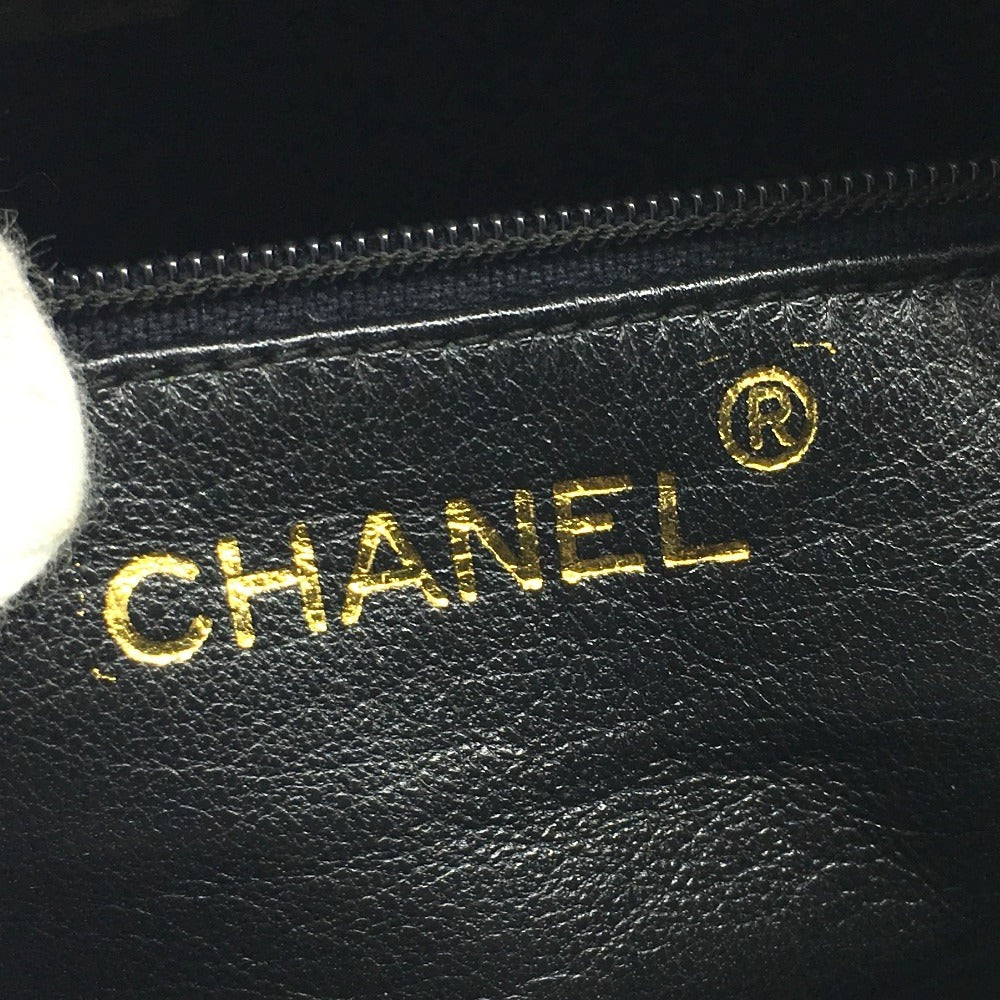 CHANEL Shoulder Bag lambskin Gray type CC COCO Mark Matrasse Fringe
