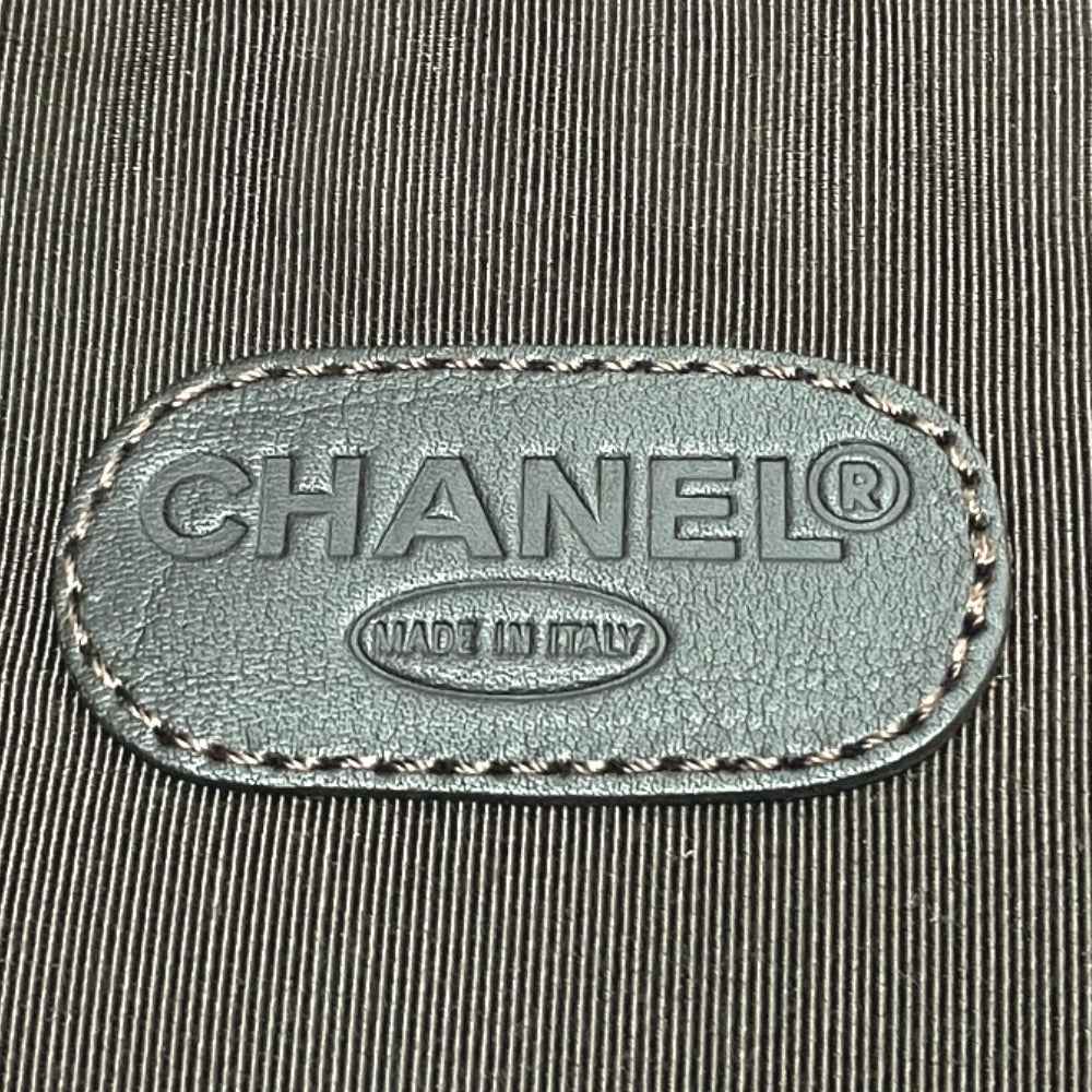 CHANEL Shoulder Bag lambskin Brown logo Sacosh
