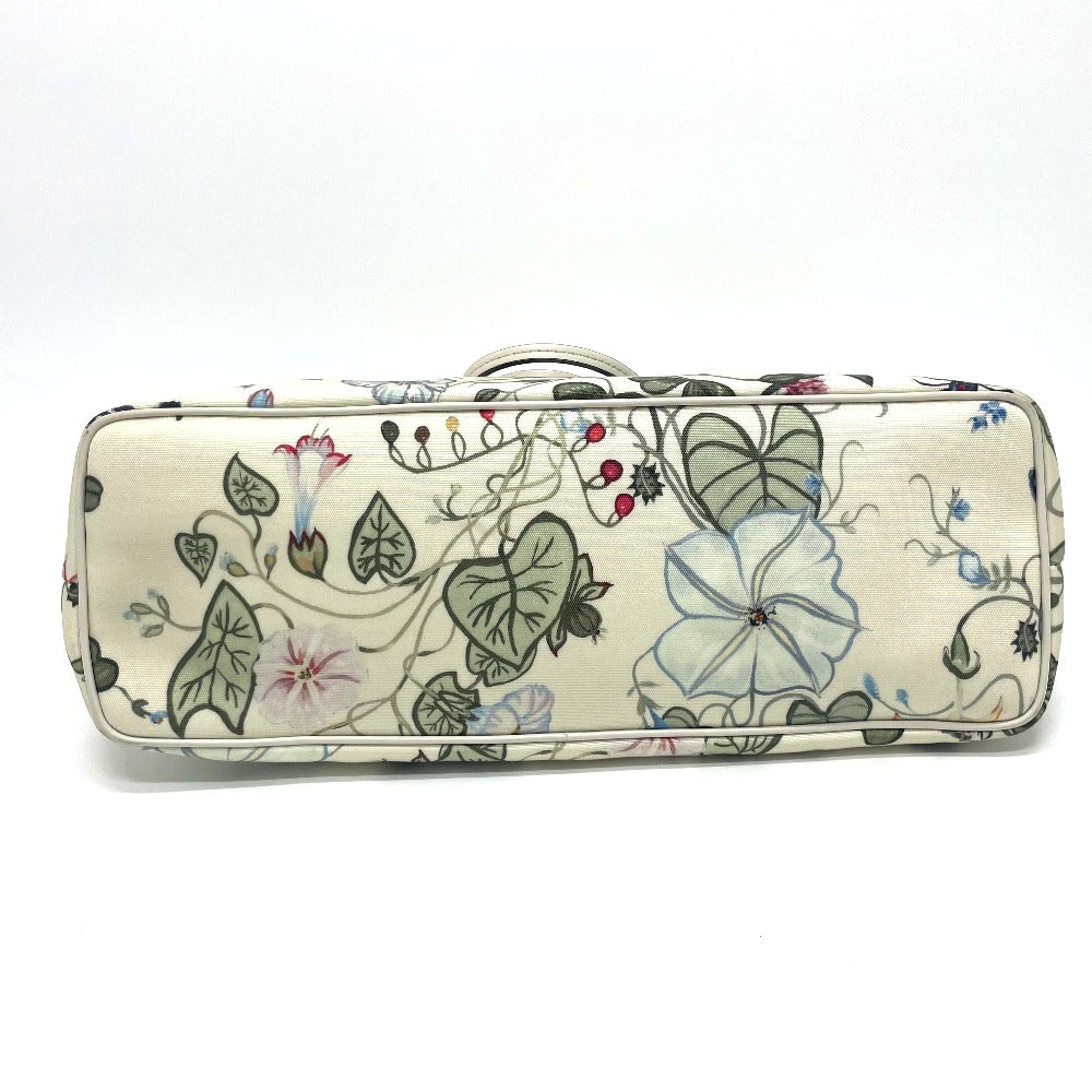 GUCCI Shoulder Bag 353437 Leather / PVC Ivoryx multicolor Flora floral pattern Kris knight