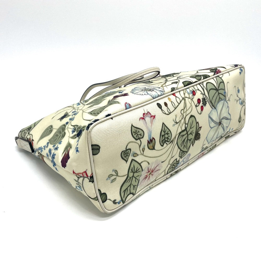 GUCCI Shoulder Bag 353437 Leather / PVC Ivoryx multicolor Flora floral pattern Kris knight