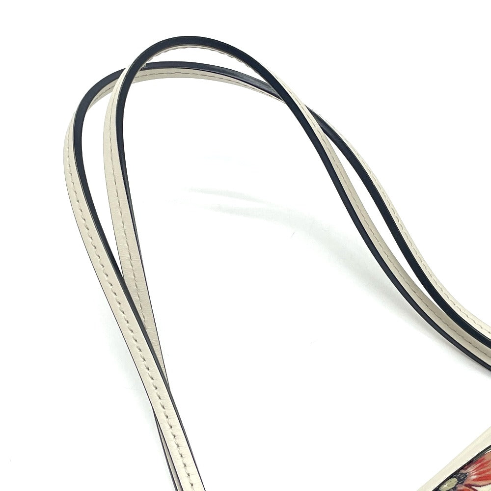 GUCCI Shoulder Bag 353437 Leather / PVC Ivoryx multicolor Flora floral pattern Kris knight