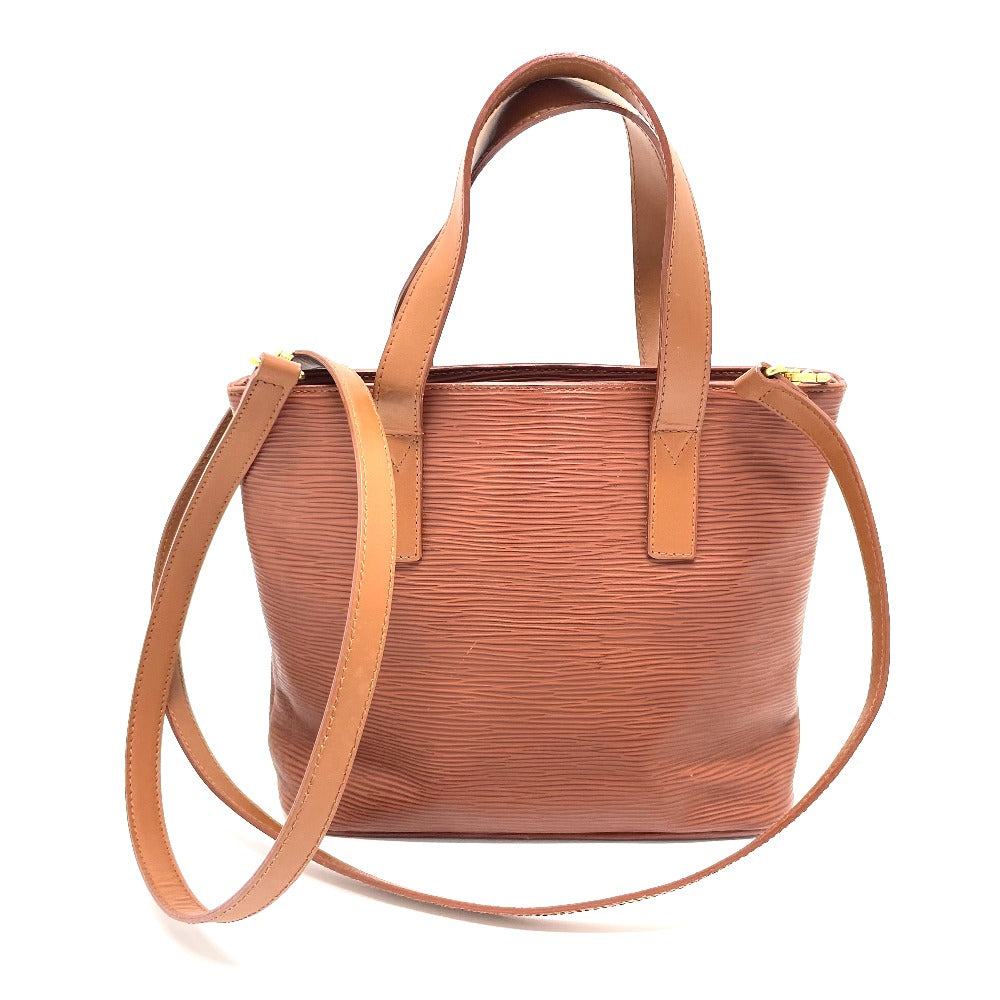 FENDI Handbag leather Brown FF logo Handbag