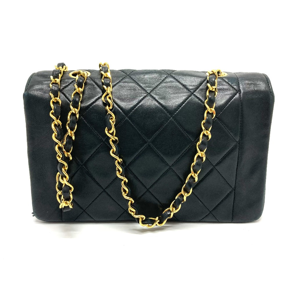 CHANEL Shoulder Bag lambskin black CCCOCO Mark Diana 22