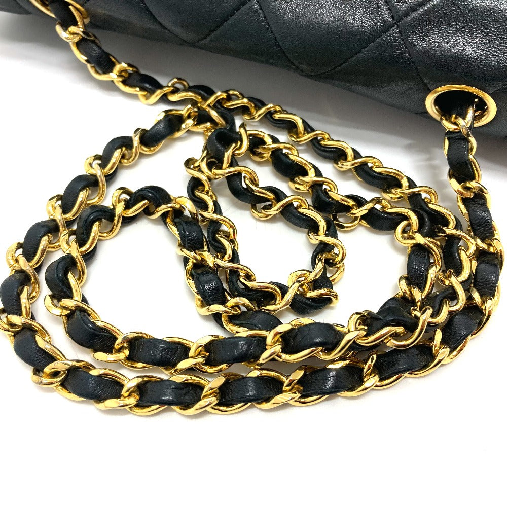 CHANEL Shoulder Bag lambskin black CCCOCO Mark Diana 22