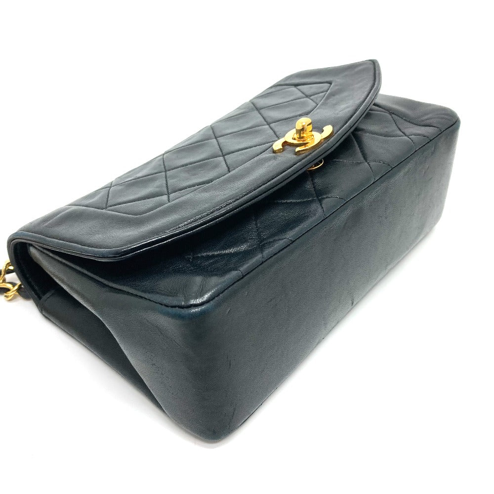 CHANEL Shoulder Bag lambskin black CCCOCO Mark Diana 22