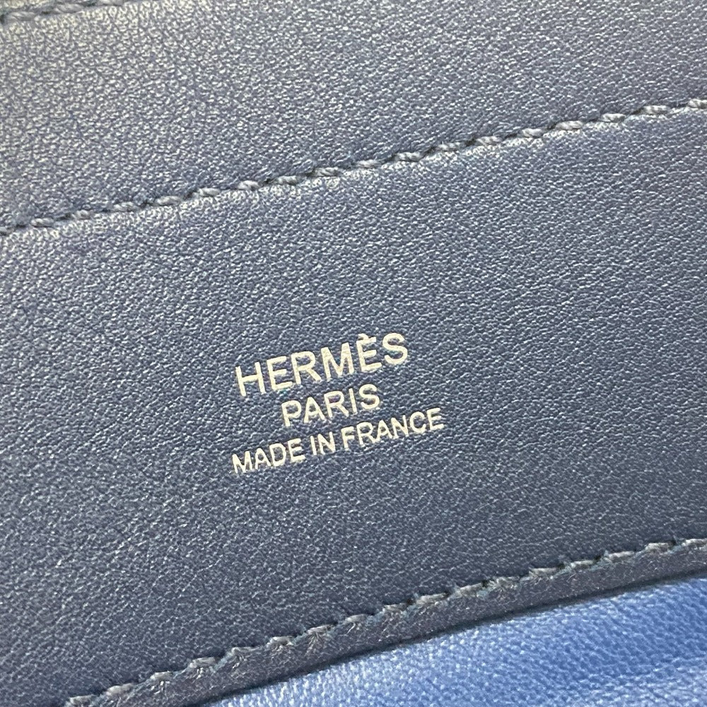 HERMES Shoulder Bag Swift blue leather Arine Mini Women Used Authentic