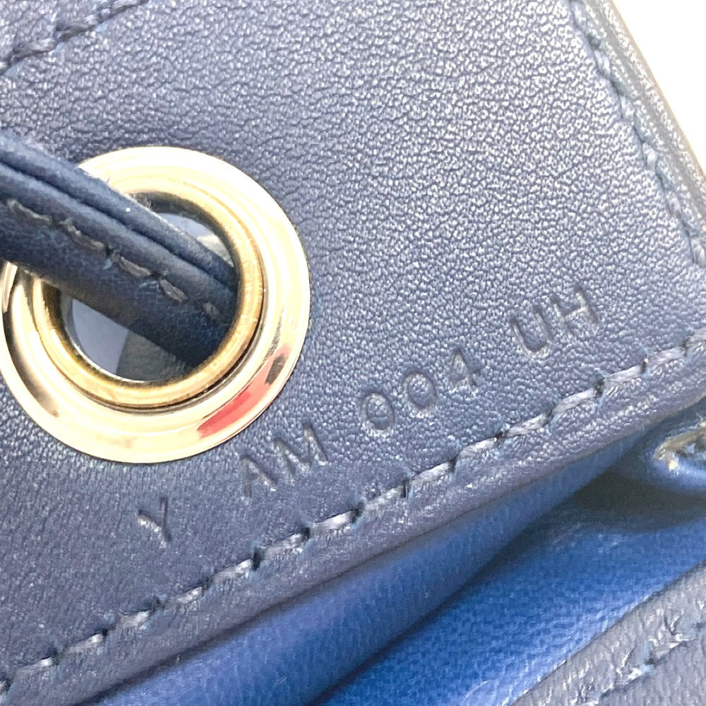 HERMES Shoulder Bag Swift blue leather Arine Mini Women Used Authentic