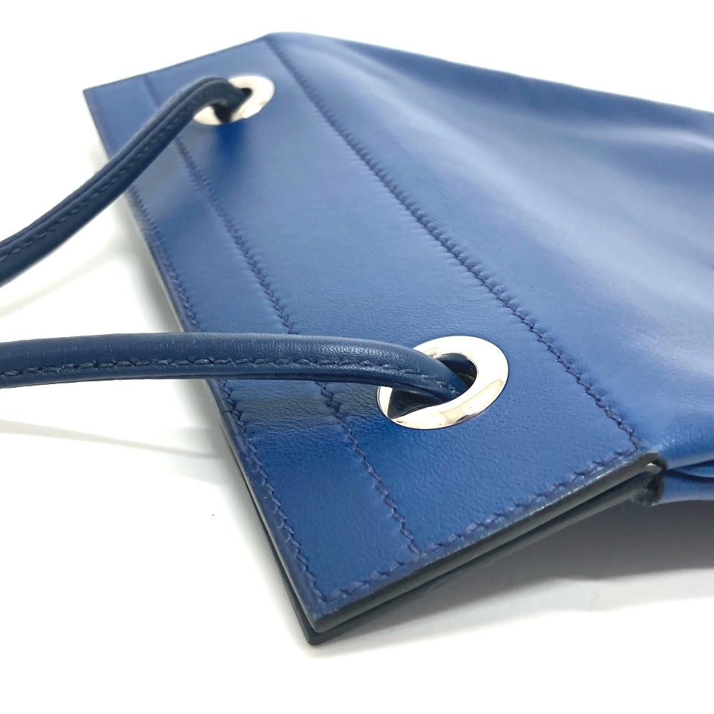 HERMES Shoulder Bag Swift blue leather Arine Mini Women Used Authentic