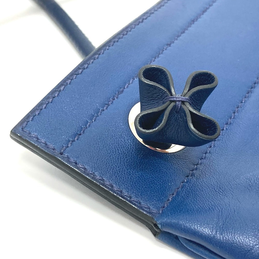HERMES Shoulder Bag Swift blue leather Arine Mini Women Used Authentic