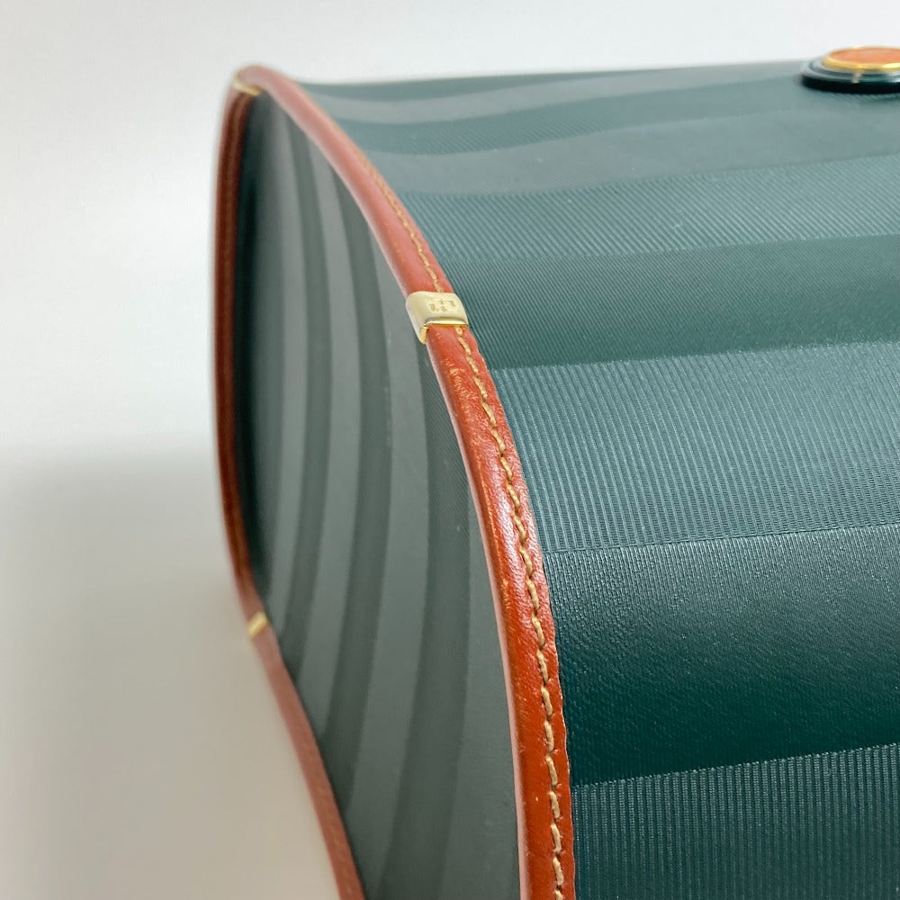 FENDI Vanity bag Leather / PVC Green x brown Pecan bag Women Used Authentic