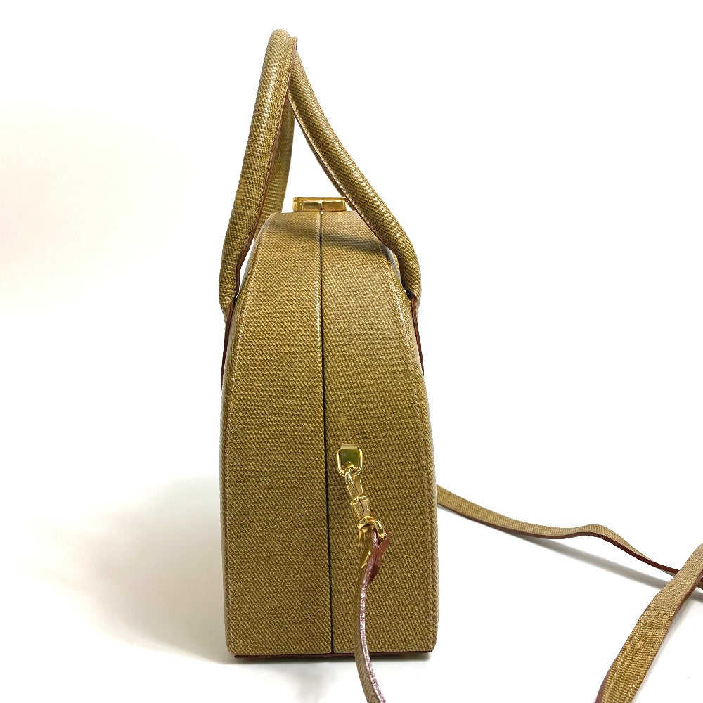 FENDI Handbag leather Beige type Semicircular form Women Used Authentic