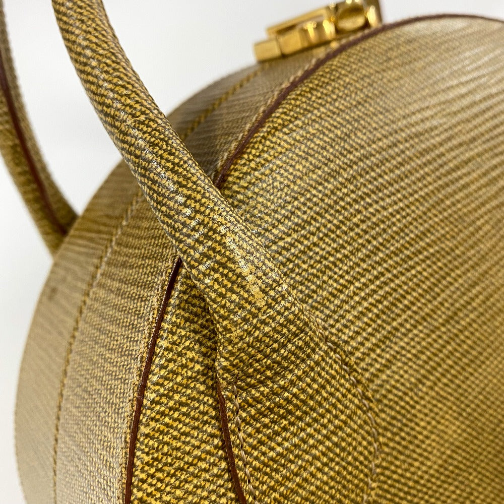 FENDI Handbag leather Beige type Semicircular form Women Used Authentic