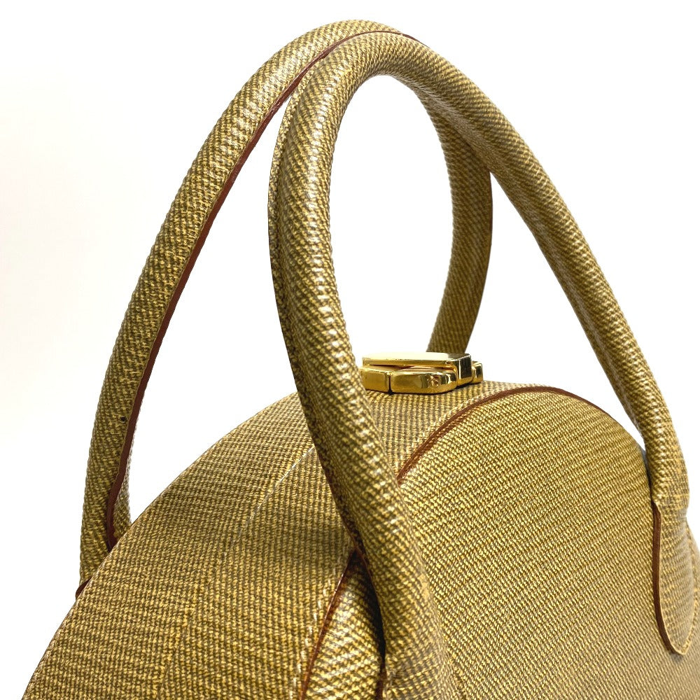 FENDI Handbag leather Beige type Semicircular form Women Used Authentic