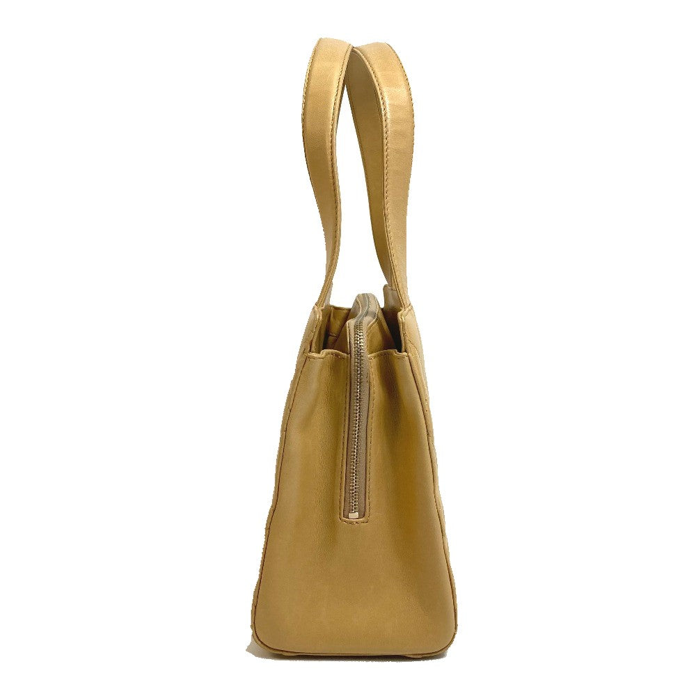 CHANEL Handbag lambskin beige CCCOCO Mark Matrasse
