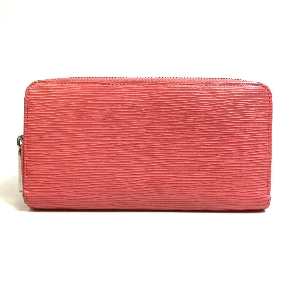 LOUIS VUITTON Long Wallet Purse M60663 Epi Leather pink Epi Zippy wallet Women Used Authentic