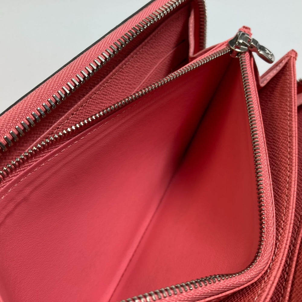 LOUIS VUITTON Long Wallet Purse M60663 Epi Leather pink Epi Zippy wallet Women Used Authentic
