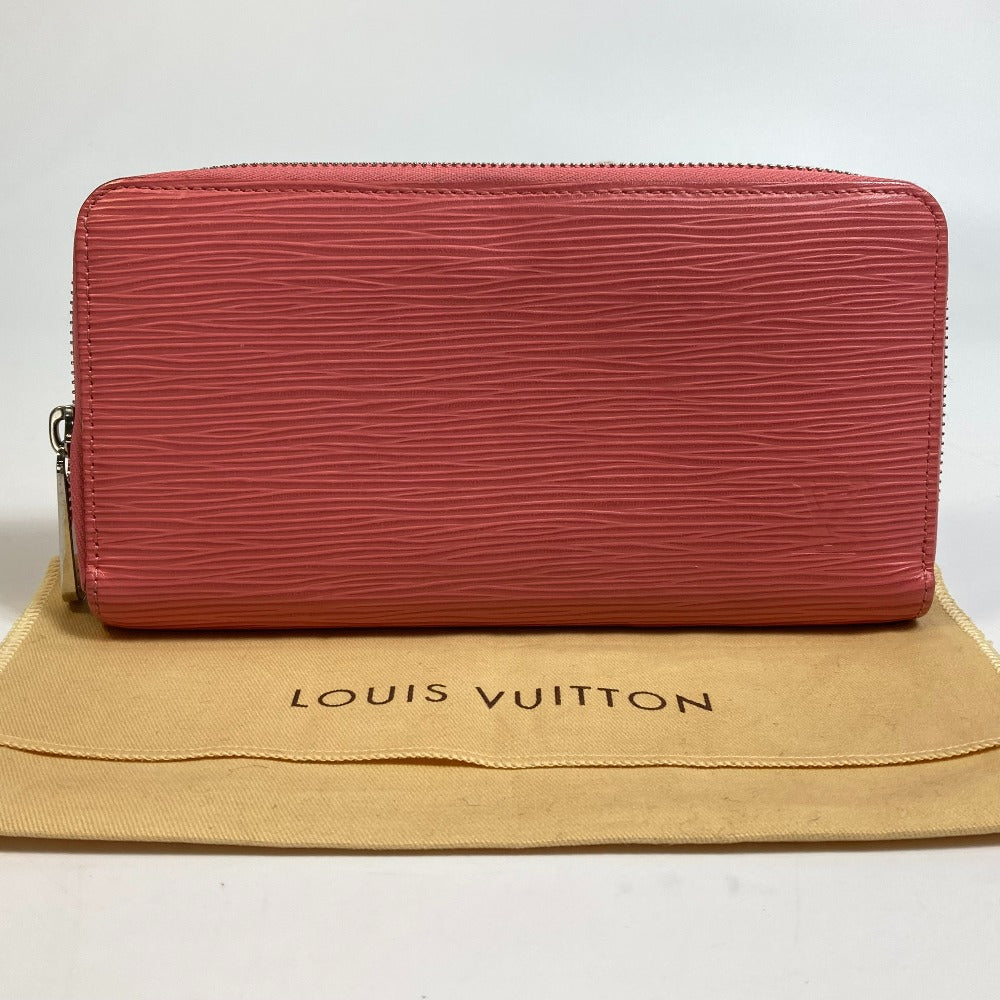 LOUIS VUITTON Long Wallet Purse M60663 Epi Leather pink Epi Zippy wallet Women Used Authentic