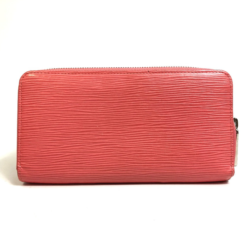 LOUIS VUITTON Long Wallet Purse M60663 Epi Leather pink Epi Zippy wallet Women Used Authentic