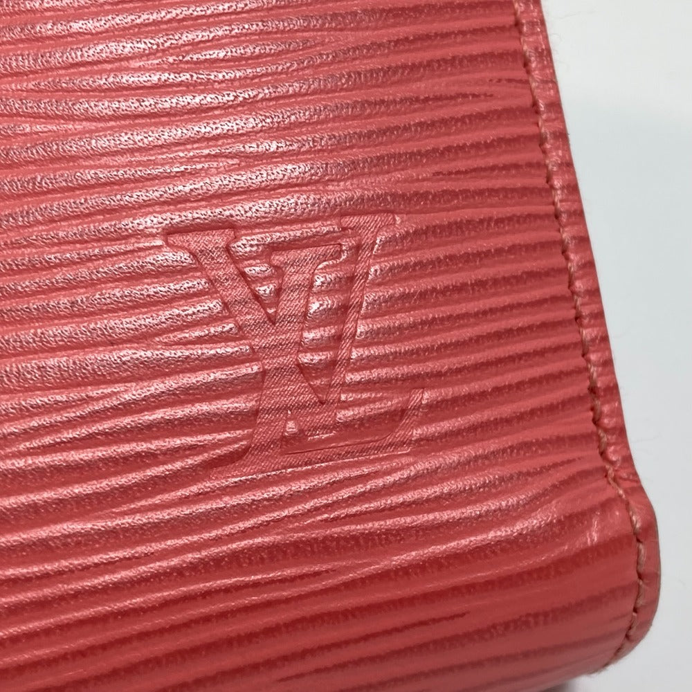 LOUIS VUITTON Long Wallet Purse M60663 Epi Leather pink Epi Zippy wallet Women Used Authentic