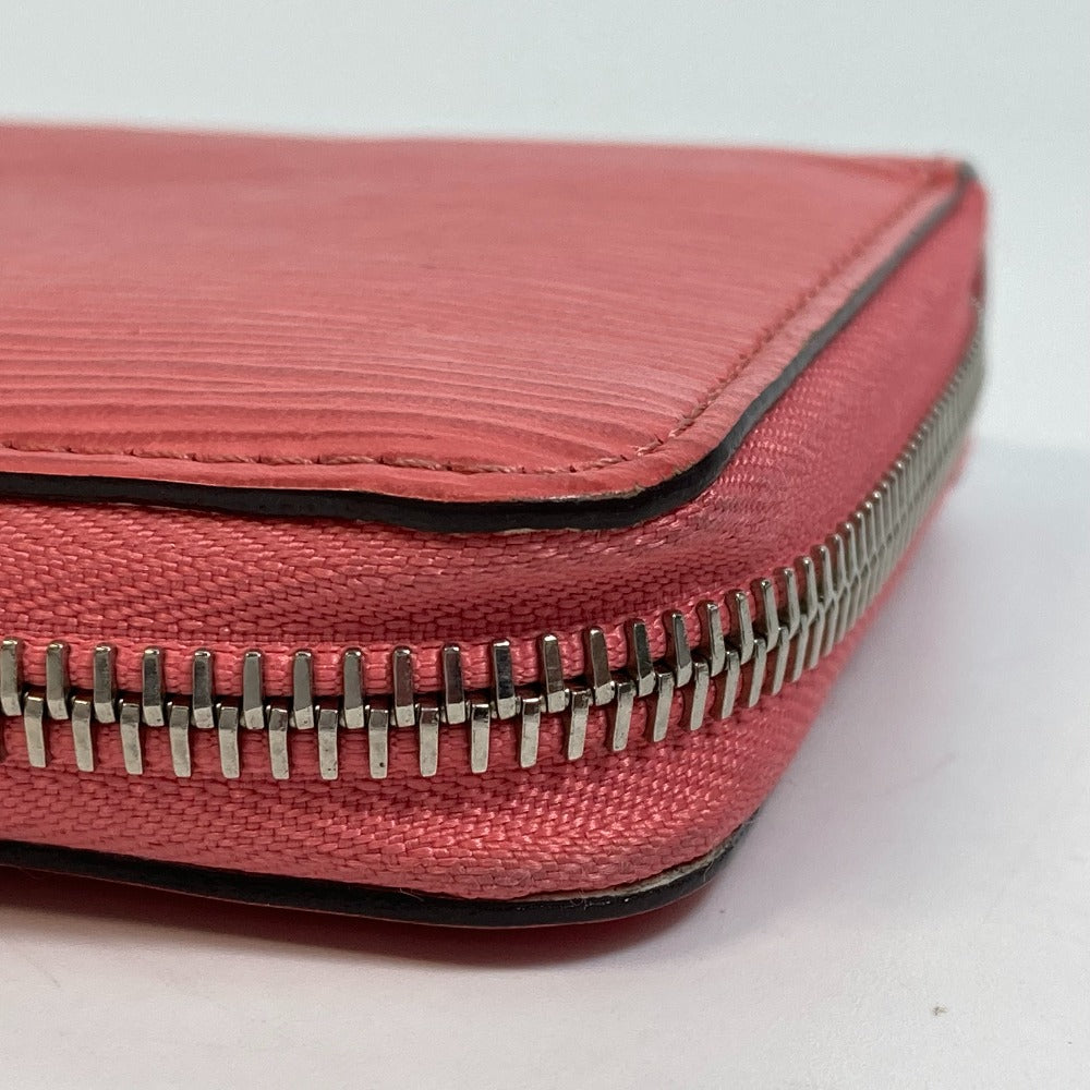 LOUIS VUITTON Long Wallet Purse M60663 Epi Leather pink Epi Zippy wallet Women Used Authentic
