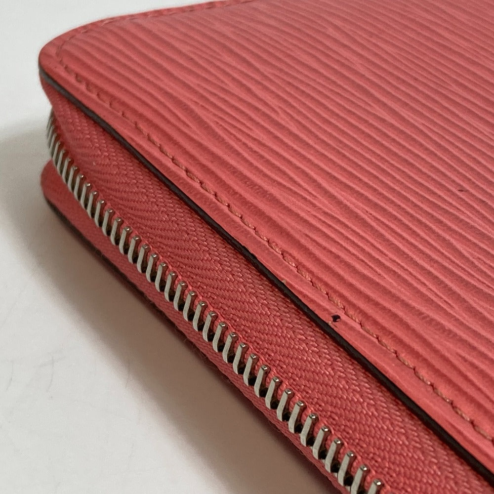 LOUIS VUITTON Long Wallet Purse M60663 Epi Leather pink Epi Zippy wallet Women Used Authentic