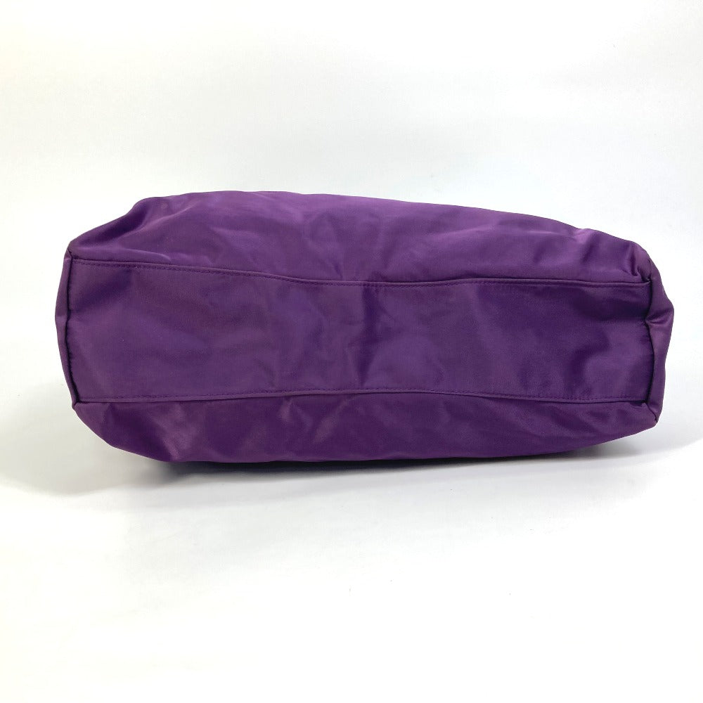 PRADA Tote Bag BN1757 Nylon / leather purple logo Shoulder Bag