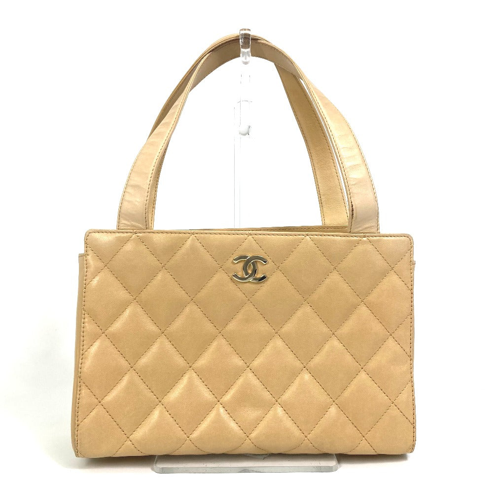 CHANEL Handbag Calfskin beige Matrasse Tote Bag