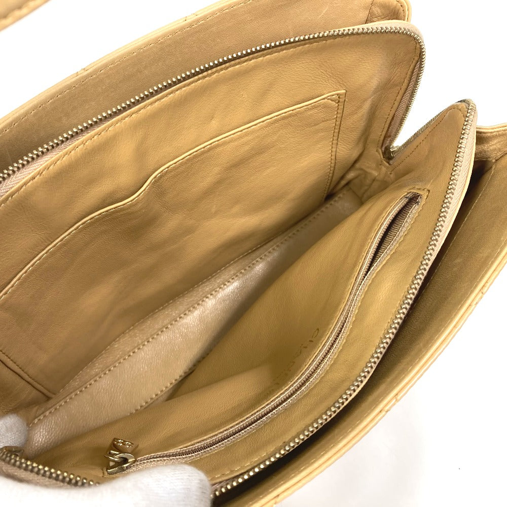 CHANEL Handbag Calfskin beige Matrasse Tote Bag