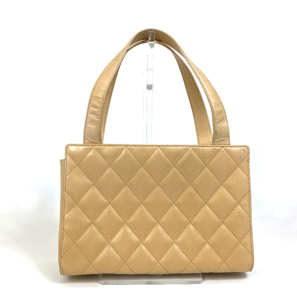 CHANEL Handbag Calfskin beige Matrasse Tote Bag