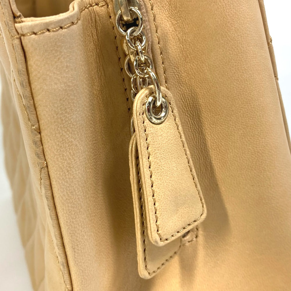CHANEL Handbag Calfskin beige Matrasse Tote Bag