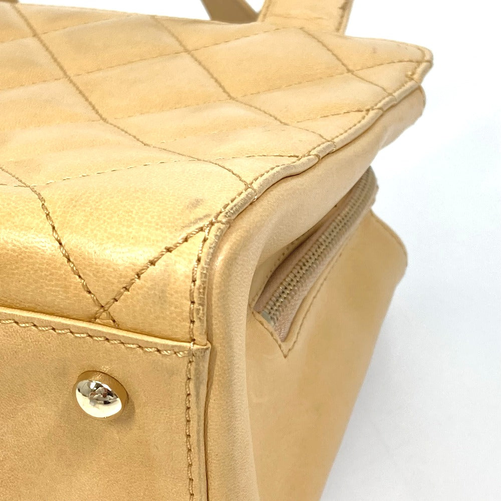 CHANEL Handbag Calfskin beige Matrasse Tote Bag