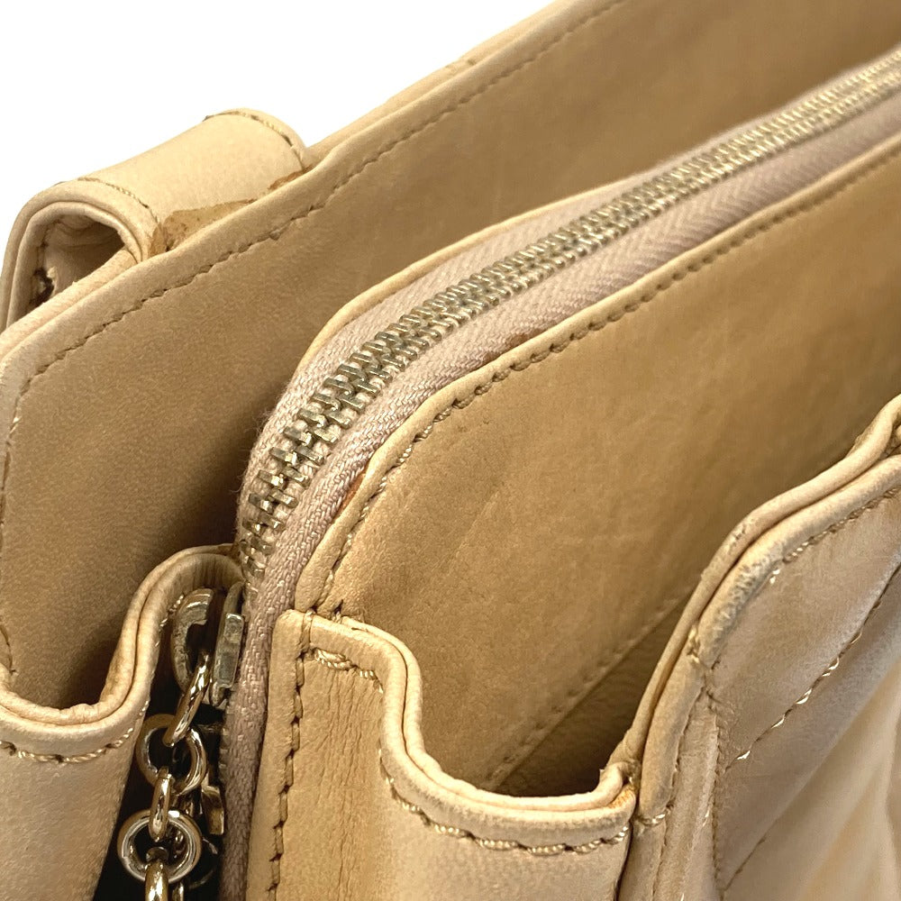 CHANEL Handbag Calfskin beige Matrasse Tote Bag