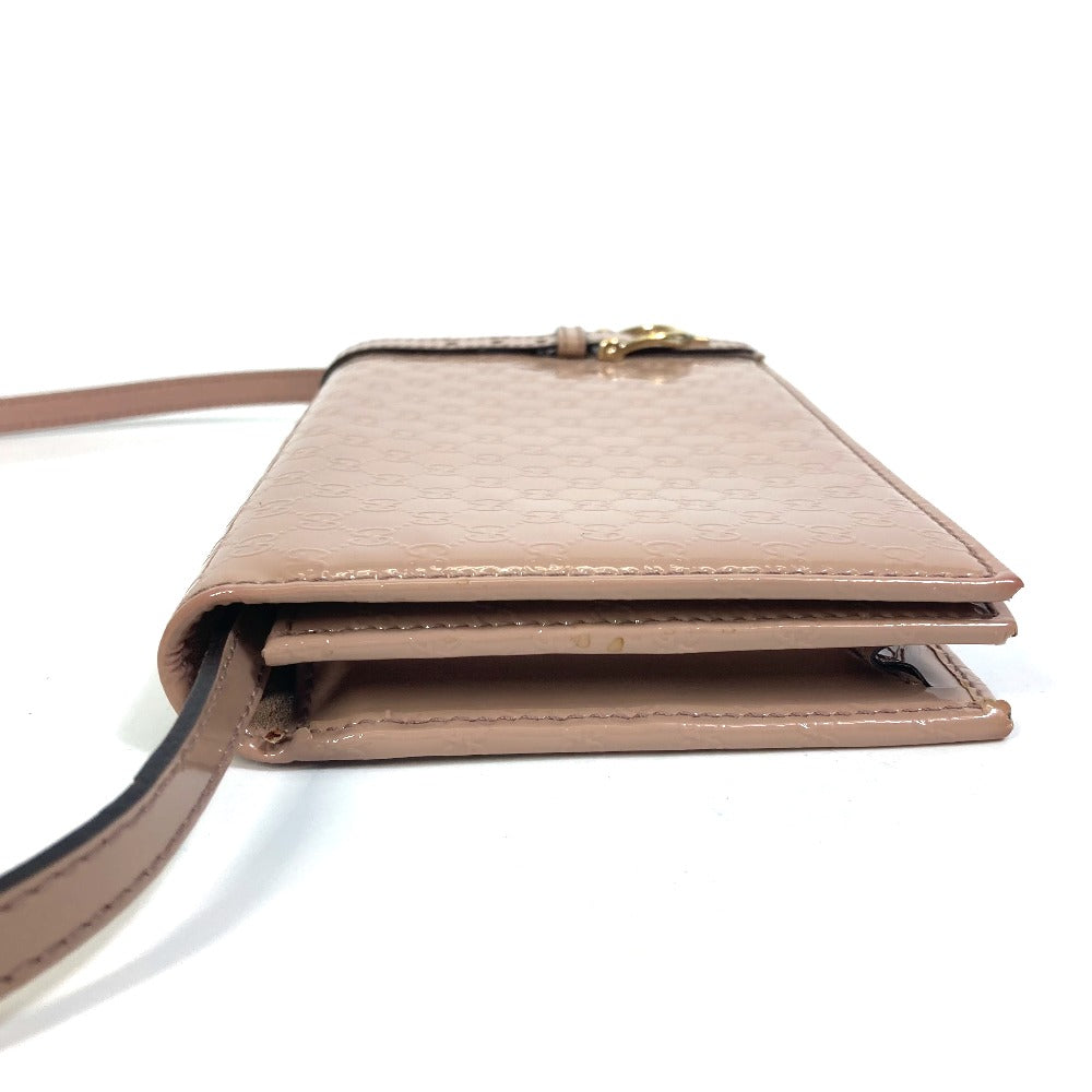 GUCCI Shoulder Bag 354086 enamel beige GG/Crossbody Gucci Nice/2WAY Women Used Authentic