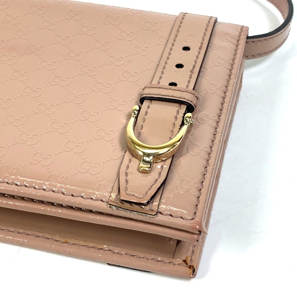 GUCCI Shoulder Bag 354086 enamel beige GG/Crossbody Gucci Nice/2WAY Women Used Authentic