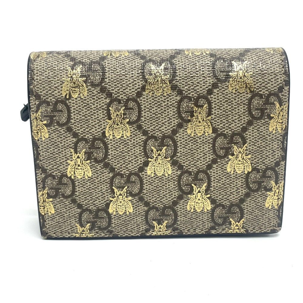 GUCCI Folded wallet 508057 GG Supreme Canvas beige GG BEE BEE