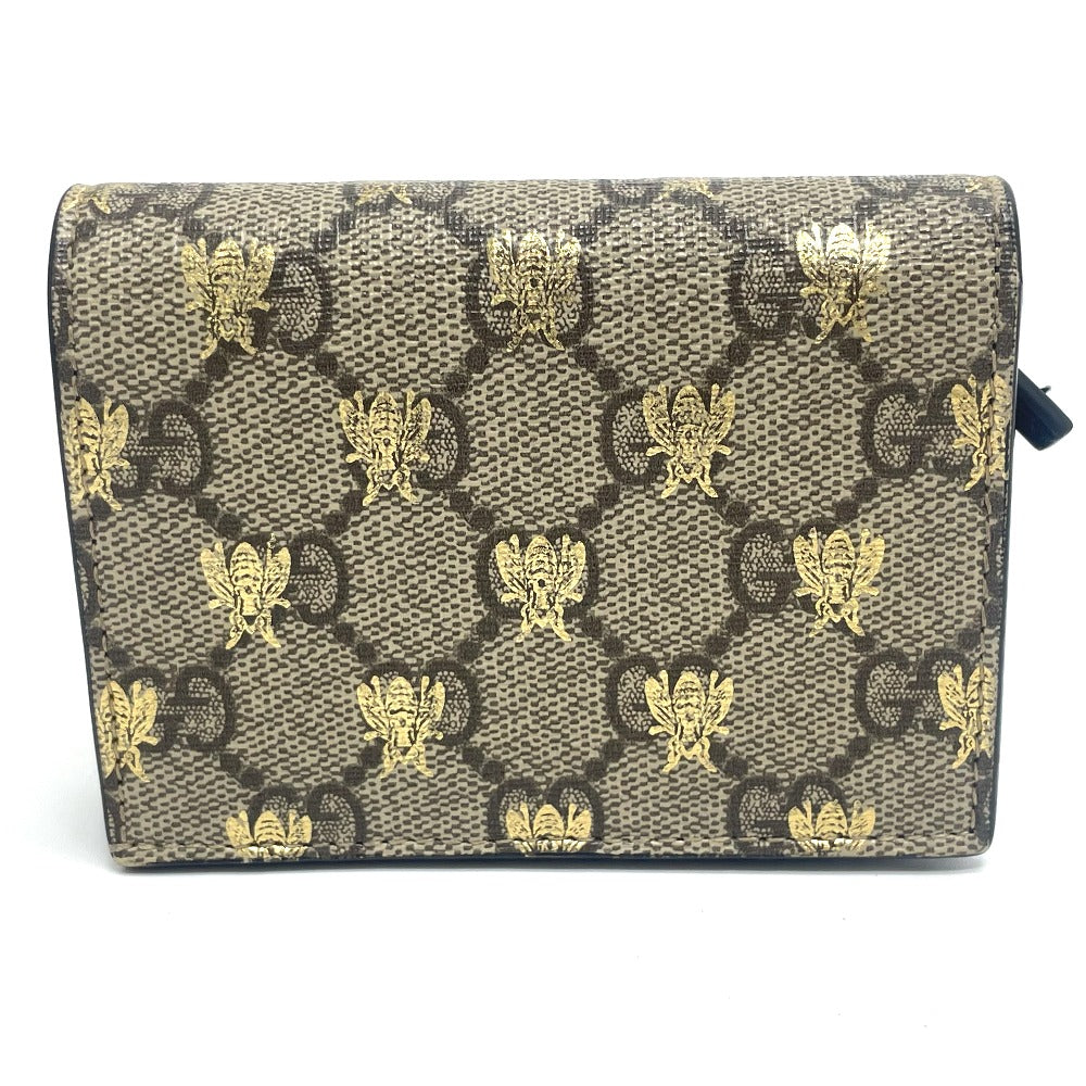 GUCCI Folded wallet 508057 GG Supreme Canvas beige GG BEE BEE