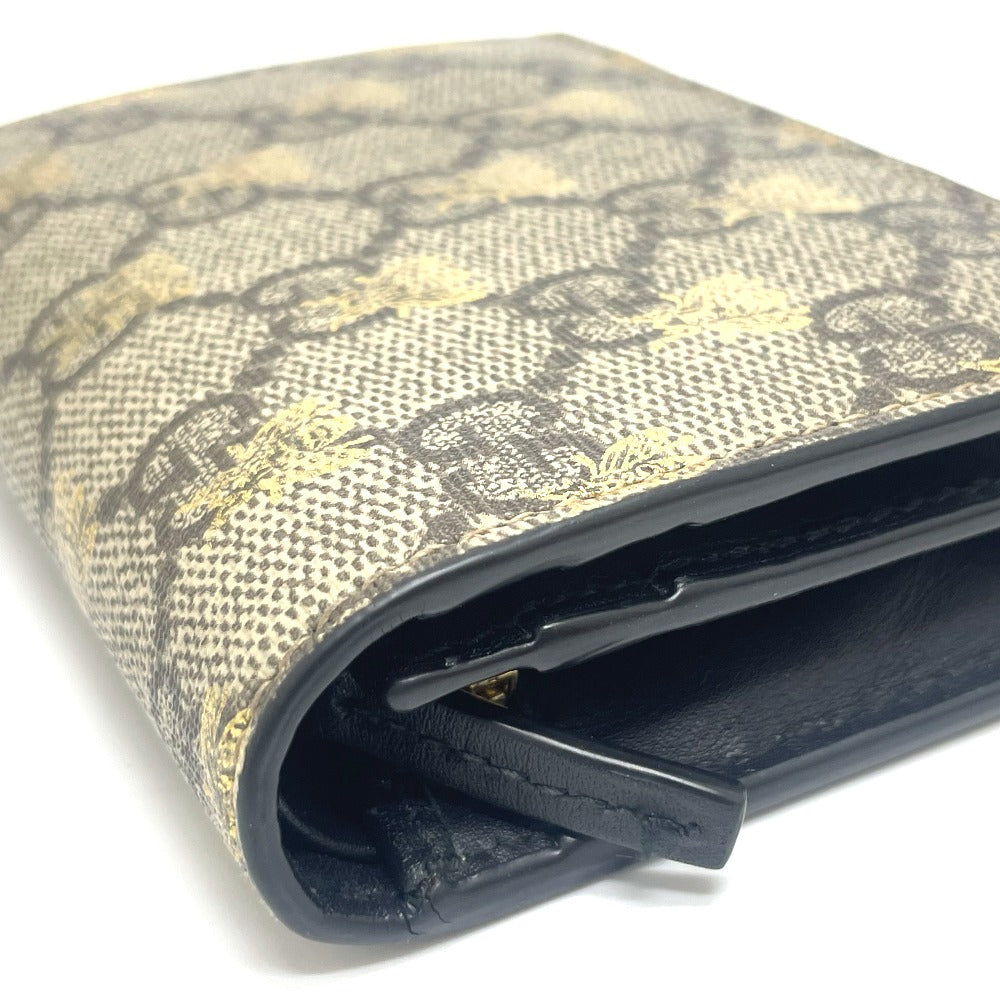 GUCCI Folded wallet 508057 GG Supreme Canvas beige GG BEE BEE