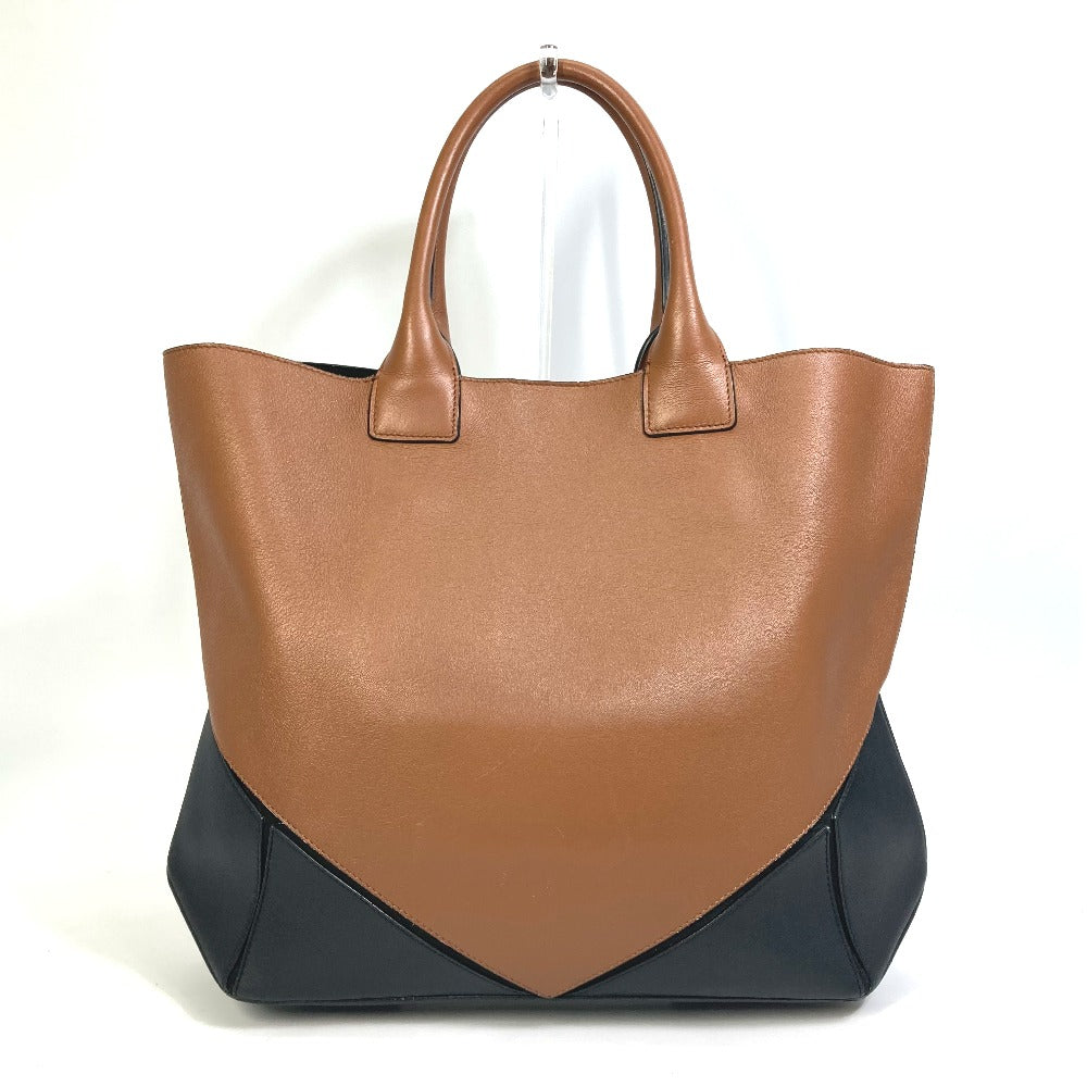 GIVENCHY Handbag leather Brown x black By color Shoulder Bag Shoulder Bag Women Used Authentic