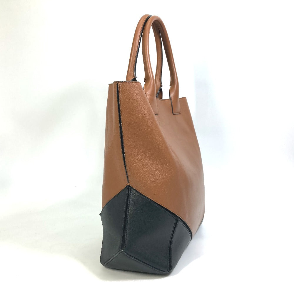GIVENCHY Handbag leather Brown x black By color Shoulder Bag Shoulder Bag Women Used Authentic